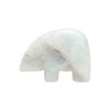 Amazonite 1pkg1, top-drilled and half-drilled Zuni-style bear focal natural, 28x20mm-33x25mm image number 1