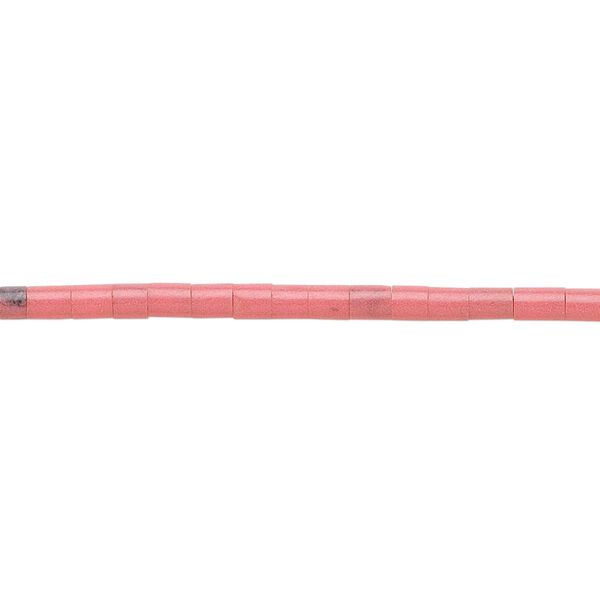 Bead, "rhodonite" (imitation) (plastic), opaque, 2-3mm heishi. Sold per 22-inch strand. image number 0