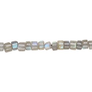 Labradorite 1pkg1, hand-cut heishi bead natural 12 inch 4x2mm-5x4mm