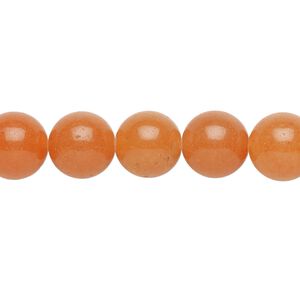 Red aventurine 1pkg1, round bead natural 15.5-16 inch 10mm