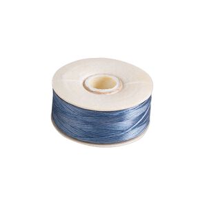 Thread, Nymo®, nylon, royal blue, size B. Sold per 72-yard bobbin.