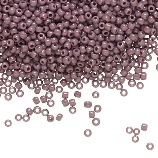 Seed bead, TOHO BEADS®, glass, pkg/50g, #11 round, opaque lavender (TR-11-52). image number 0
