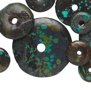 Turquoise 1pkg10, donut focal mix 19-76mm