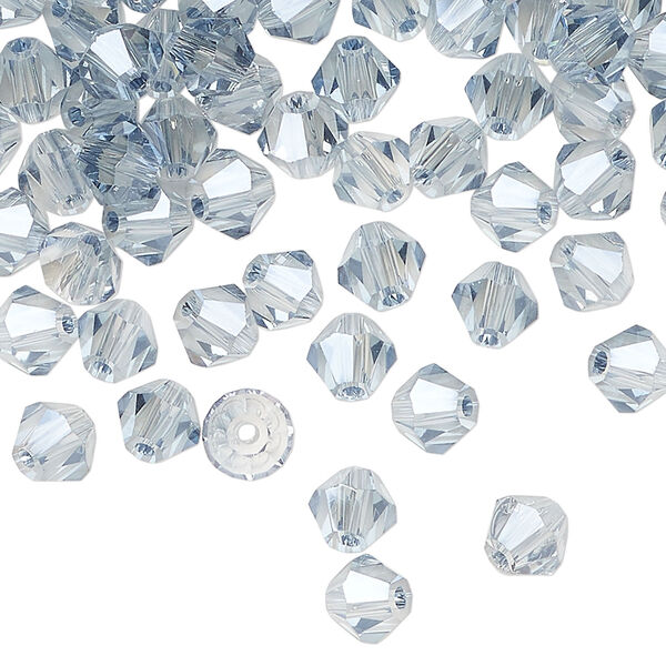 Bead 144pk translucent crystal silver night, Celestial Crystal&reg; 6mm bicone image number 0