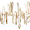 Bead 1pkg1, black lip shell / gold lip shell / mother-of-pearl shell (natural / bleached), 18x3mm-35x5mm talon, 15 inches. image number 0