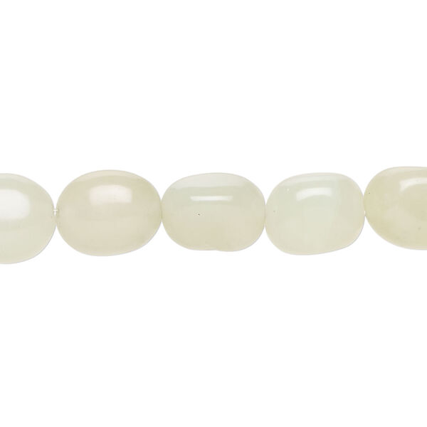 New "jade" 1pkg1, nugget bead natural, 15 inch mini to small image number 0