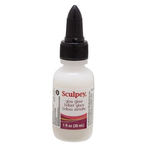 Glaze, Sculpey®, acrylic emulsion, pkg/1-fluid-ounce bottle, glossy.