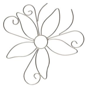 Wire frame, steel, 8-inch flower. Sold individually.