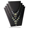 Display, leatherette, black, 3-tier, 9 x 8-1/2 x 4-1/2 inches. Sold individually. image number 2
