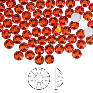 Flat back 1440pk hyacinth foil back, Preciosa Viva 12® Czech crystal rhinestone 4.6-4.8mm chaton rose round SS20