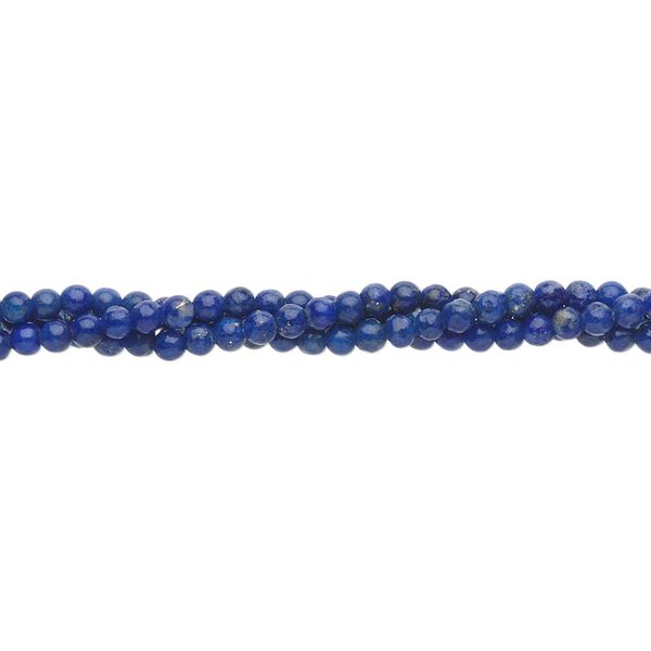 Lapis lazuli 1pkg1, round bead natural 15.5-16 inch 2mm image number 0