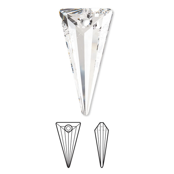 Focal 1pk crystal, Crystal Passions® 39x20mm pendant spike 6480 image number 0