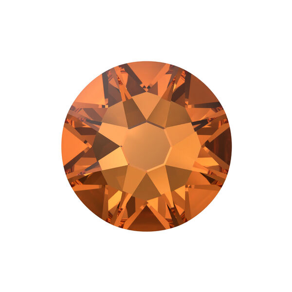 Flat back 1pkg1440 dark orange TCF™ foil back, Swarovski®, 4.6-4.8mm rose round SS20 2088 image number 0
