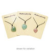 Necklace mix, multi-gemstone (natural / dyed / heated / stabilized) / nylon / silver finish brass, mixed colors, 15x15mm-21x21mm heart, adjustable up to 32 inches with knot closure. Sold per pkg of 3. image number 1