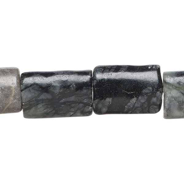 Multi-gemstone 1pkg1, puffed rectangle bead natural, 15 inch 16x11mm-19x12mm image number 0
