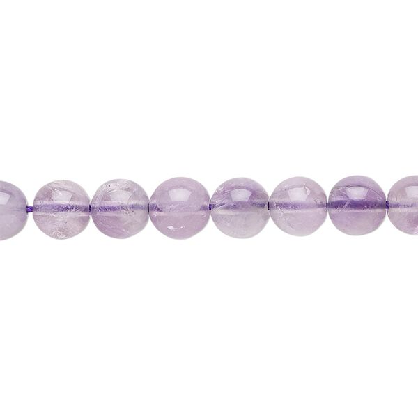Amethyst 1pkg1, round bead natural 15.5-16 inch 6mm image number 0