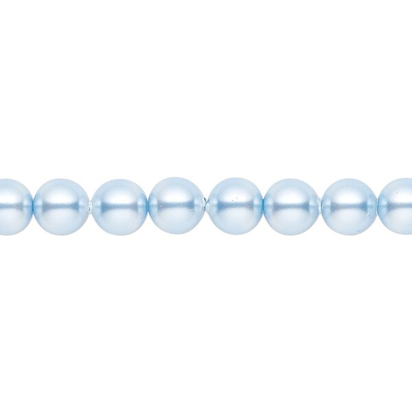 Pearl 500pk light blue, Crystal Passions® 6mm round 5810 image number 0