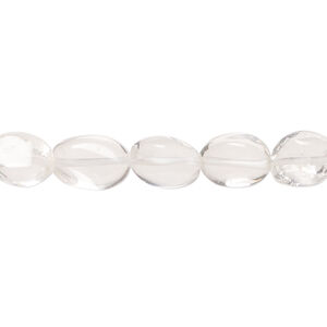 Quartz crystal 1pkg1, hand-cut nugget bead natural, 13 inch mini to small