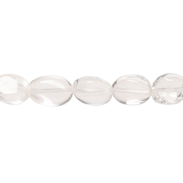 Quartz crystal 1pkg1, hand-cut nugget bead natural, 13 inch mini to small image number 0