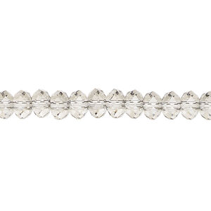Bead 1pkg120 crystal urban grey, Crystal Passions&reg; 6x4mm rondelle 5040