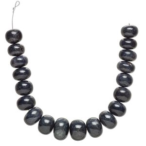 Blue sapphire 1pkg1, hand-cut rondelle bead 12 inch graduated 21x14mm-29x21mm