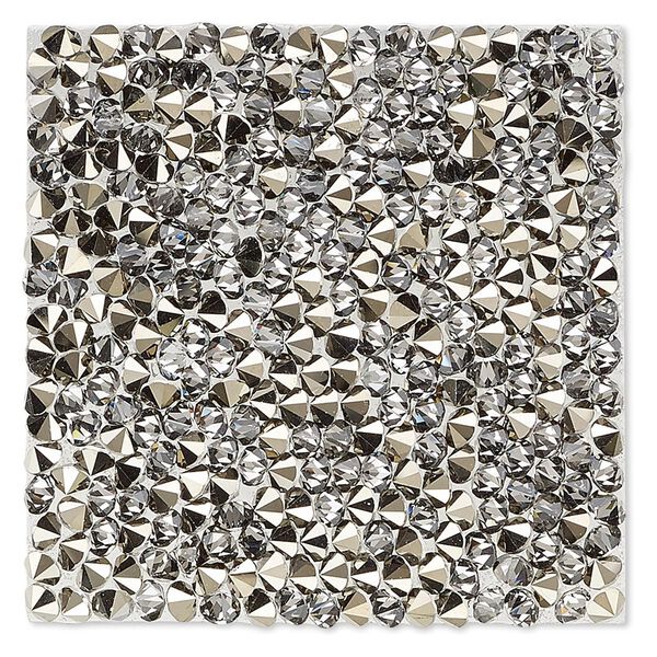 Iron-on transfer 1pk crystal metallic light gold, Crystal Passions® 40mm square 72003 image number 0