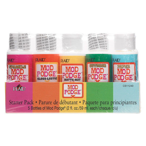 Glue sealer assortment, Mod Podge®, pkg/(5)2-ounce bottles, clear (CS11240). image number 0