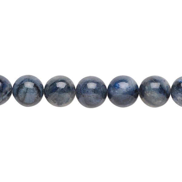 Flower dumortierite 1pkg1, round bead natural 15.5-16 inch 8mm image number 0