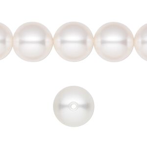 Pearl 100pk white, Swarovski® 12mm round 5811