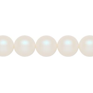Pearl 100pk pearlescent white, Swarovski® 10mm round 5810