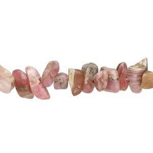 Rhodochrosite 1pkg1, matte chip bead natural 15 inch large
