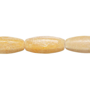 Orange calcite 1pkg1, 6-sided long oval bead, 14 inch 40x17mm-42x17mm