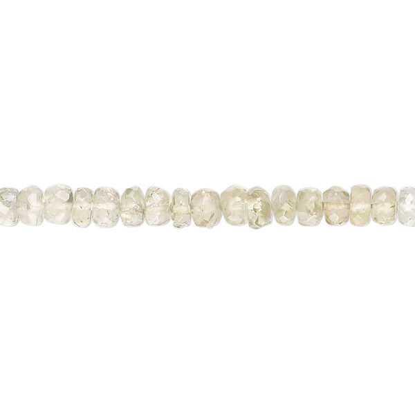 Bead, multi-beryl (natural / heated), 4x2mm-5x3mm hand-cut faceted rondelle, B- grade, Mohs hardness 7. Sold per 15-inch strand, approximately 150 beads. image number 0