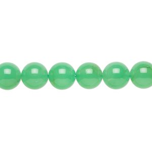 Chrysoprase 1pkg1, round bead natural 15 inch 8mm