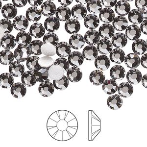 Flat back 1pkg144, lilac ash foil back Preciosa MAXIMA Czech crystal hotfix rhinestone, 4.6-4.8mm chaton rose round SS20