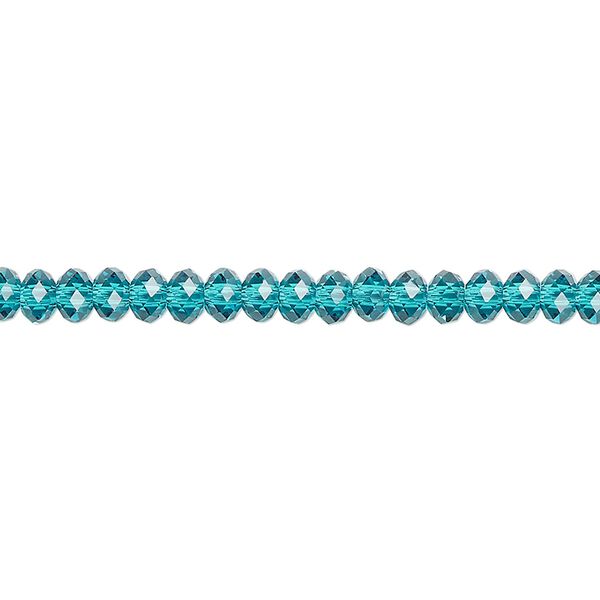 Bead 720pk blue zircon, Swarovski® 4x3mm rondelle 5040 image number 0