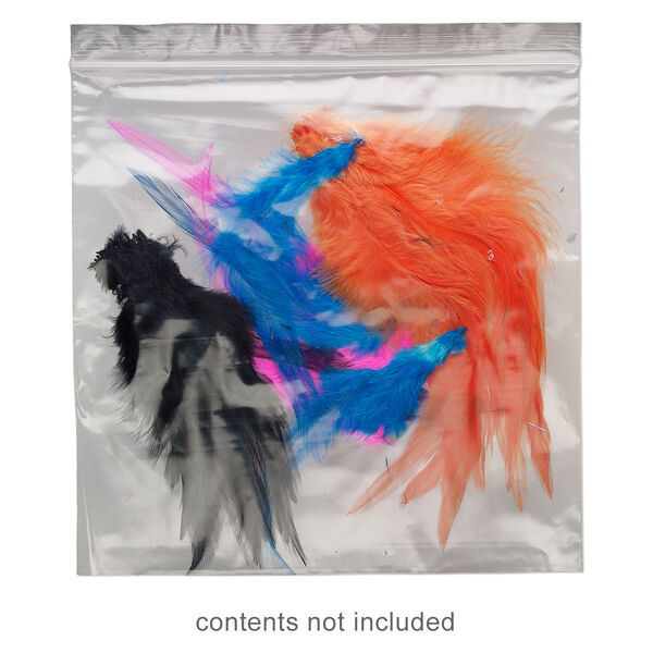 Bag, Tite-Lip™, plastic, clear, 8x8-inch top zip. Sold per pkg of 100. image number 0