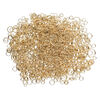 Jump ring mix, gold-plated brass, 3-12mm round, 1.3-10.4mm inside diameter, 18-22 gauge. Sold per 3-ounce pkg, approximately 1,400-1,500 jump rings. image number 1