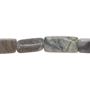 Picasso marble 1pkg1, square tube bead natural, 15 inch 14x6mm-16x9mm
