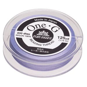 Thread, One-G™, nylon, pkg/125 yards, light lavender, size 0.