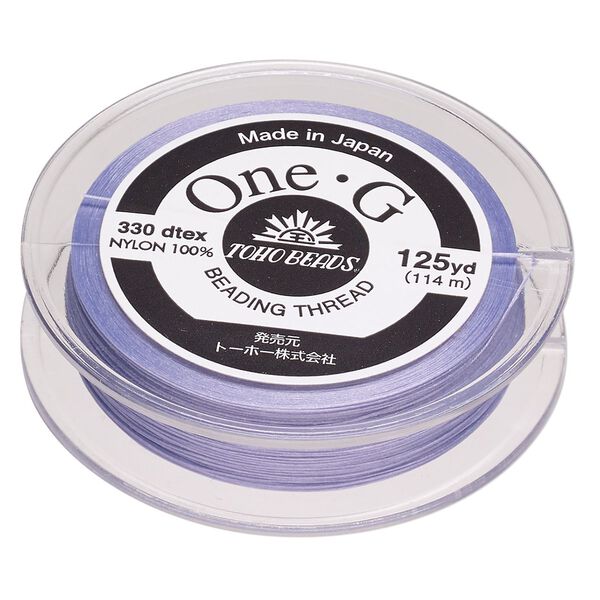 Thread, One-G™, nylon, pkg/125 yards, light lavender, size 0. image number 0