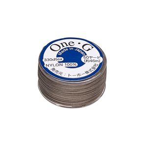 Thread, One-G™, nylon, pkg/50 yards, light khaki, size 0.