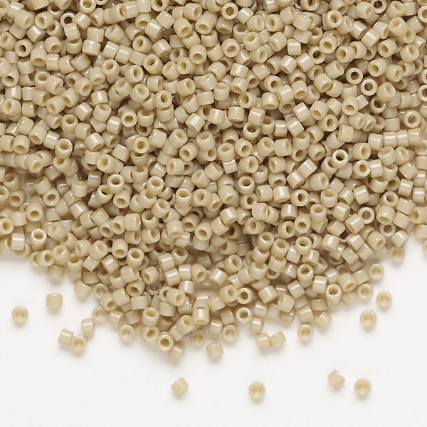 Seed bead, Delica®, glass, pkg/7.5g, #11 round, Duracoat® opaque outside dyed moth wing brown (DB-2364). image number 0
