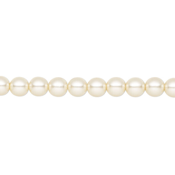 Pearl 500pk light creamrose, Preciosa Czech crystal 5mm round image number 0