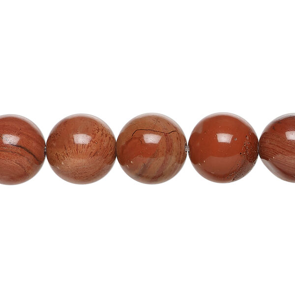 Red flake jasper 1pkg1, round bead natural 15.5-16 inch 10mm image number 0