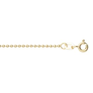 Chain 1pkg1 14Kt gold ball, 1.2mm / springring clasp, Gossamer™ 24 inch