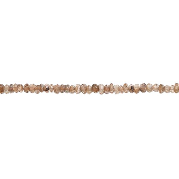 Andalusite 1pkg1, hand-cut faceted rondelle bead natural light 13 inch 2x1mm-3x1mm image number 0
