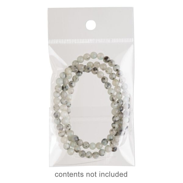 Bag, Clean-Vu®, plastic, clear, 3x2 inches with hole. Sold per pkg of 100. image number 0
