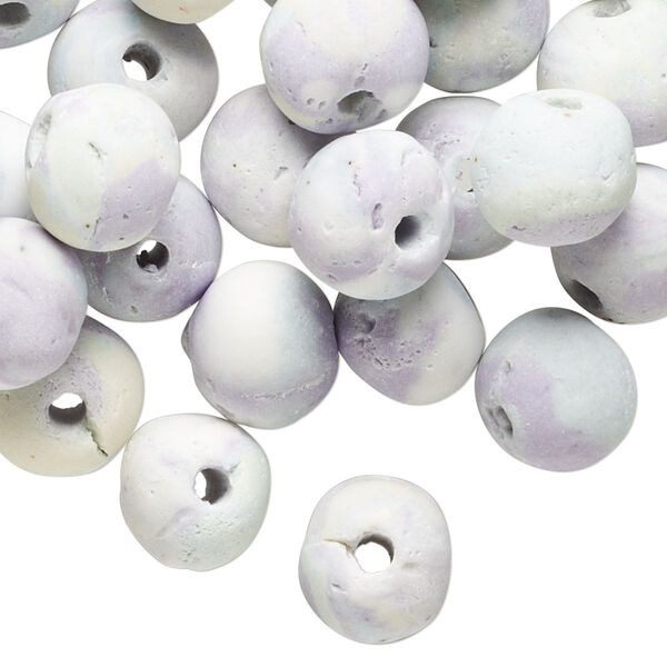 Bead mix, porcelain, multicolored, 11mm round. Sold per pkg of 32. image number 0