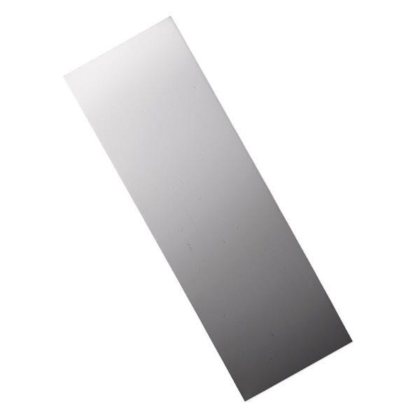 Sheet, sterling silver, half-hard with mirror finish, 28 gauge, 6x2 inches. Sold individually. image number 0